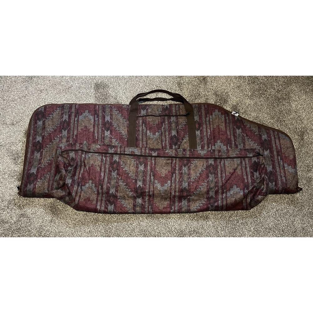 Vintage 1980's Allen Co. Model 602 Aztec Classic Large Bow Case, USA, 54"x18"